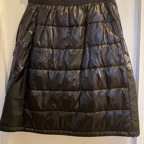 Fire+Ice Puffer Shiny Black A-Line Skirt - Picture 4 of 7